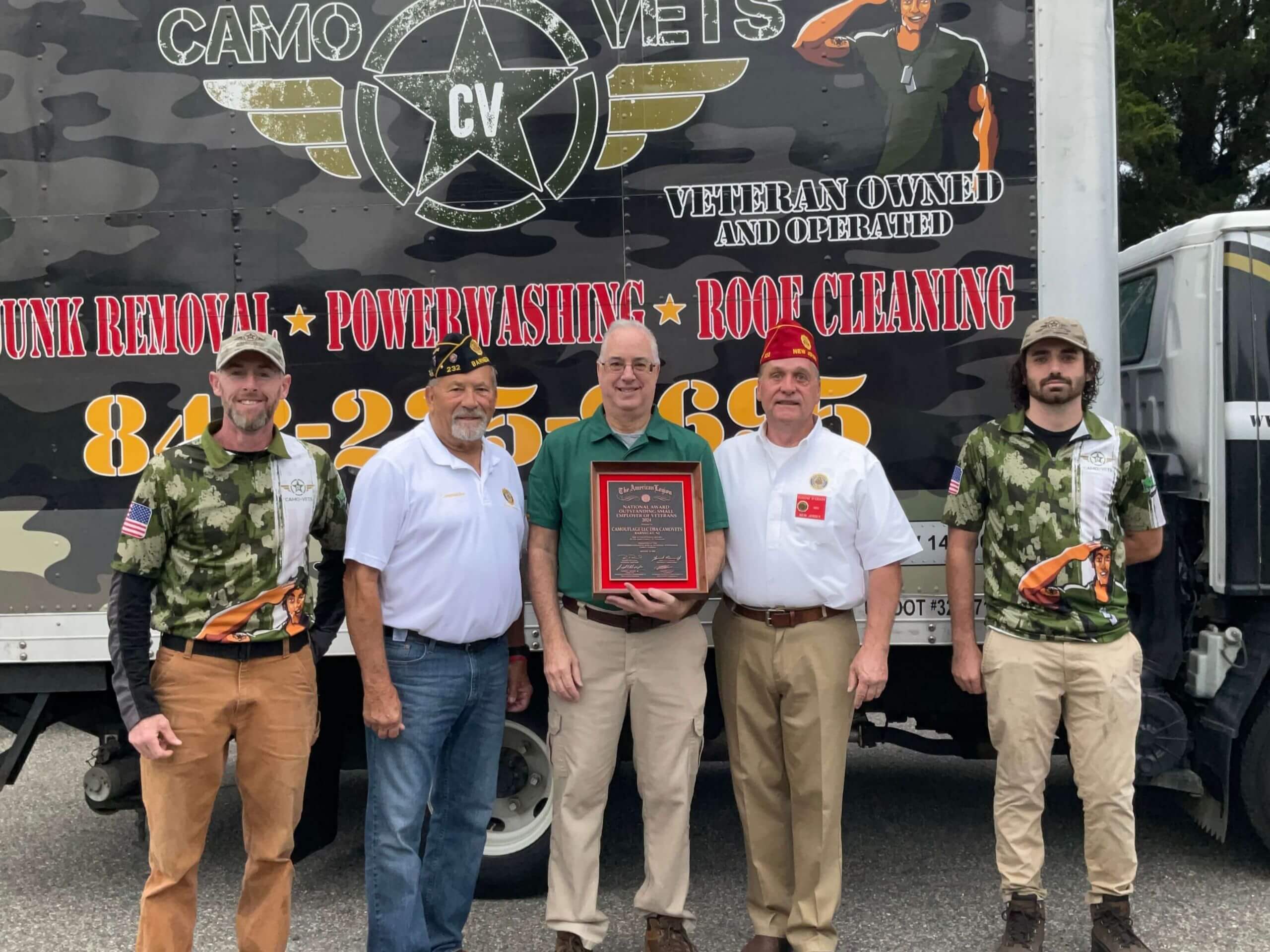Business of the Year Small business of the year awarded by American Legion NJ